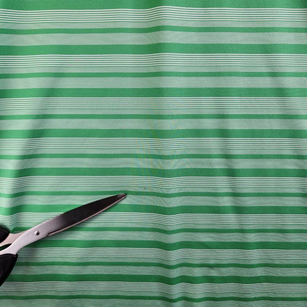Peter Millar Summer Comfort Polo Shirt Mens Medium Green Striped Stretchy - Picture 4 of 15
